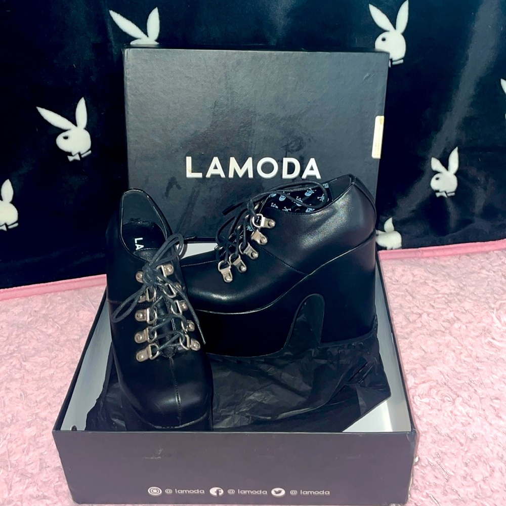 Platform ankle chunky heels